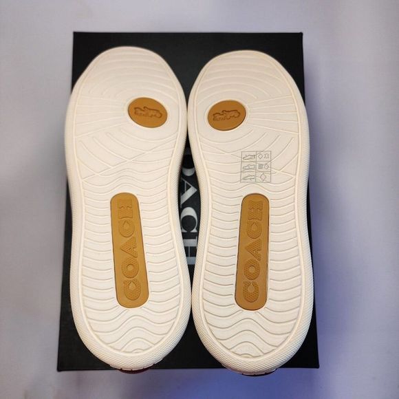 NIB CF162 COACH PEANUTS CLIP LOW TOP SNEAKERS SNOOPY WOODSTOCK MEN'S 10 D - Picture 6 of 6